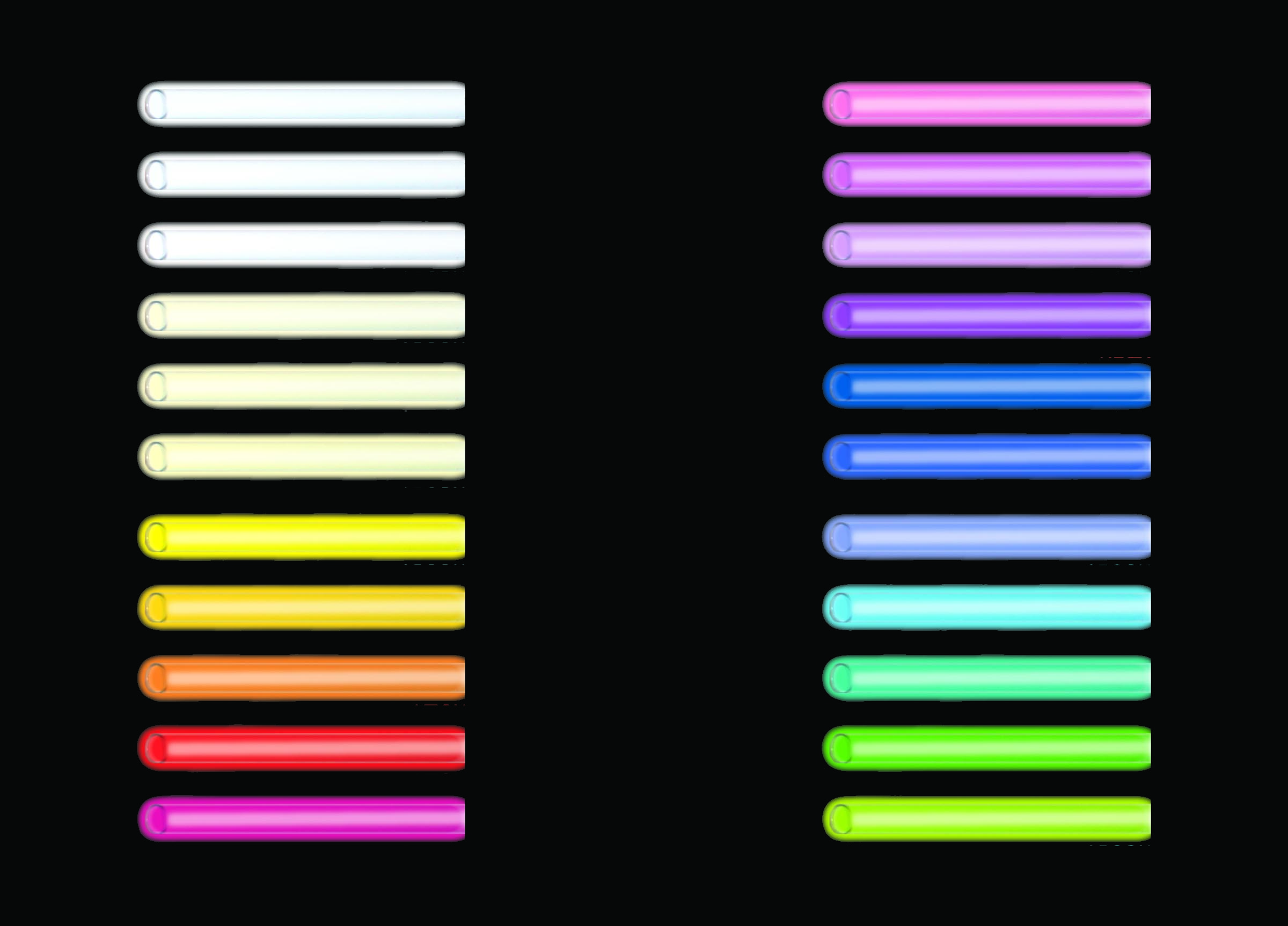 Neon Tube Color Chart