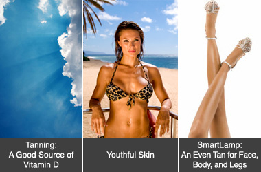 SmartLamp = An even tan for face, body and legs