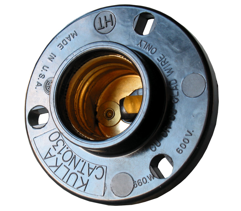 130 Series Maritime Incandescent Sockets, Medium Screw Base