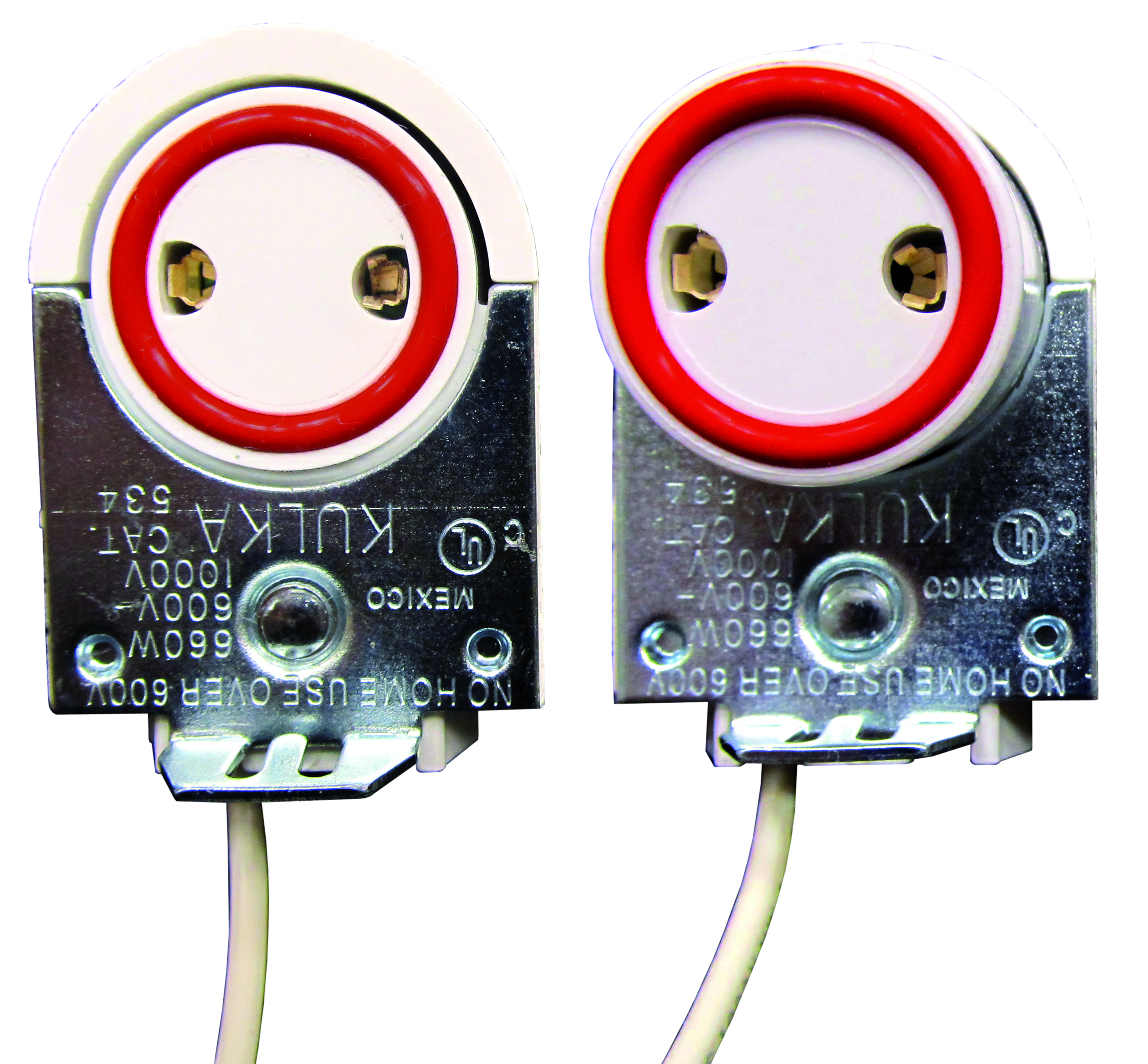 534-IS Series Snap-In Lampholders (Medium Bi-Pin) For 400 and 800mA Instant Start Lamps