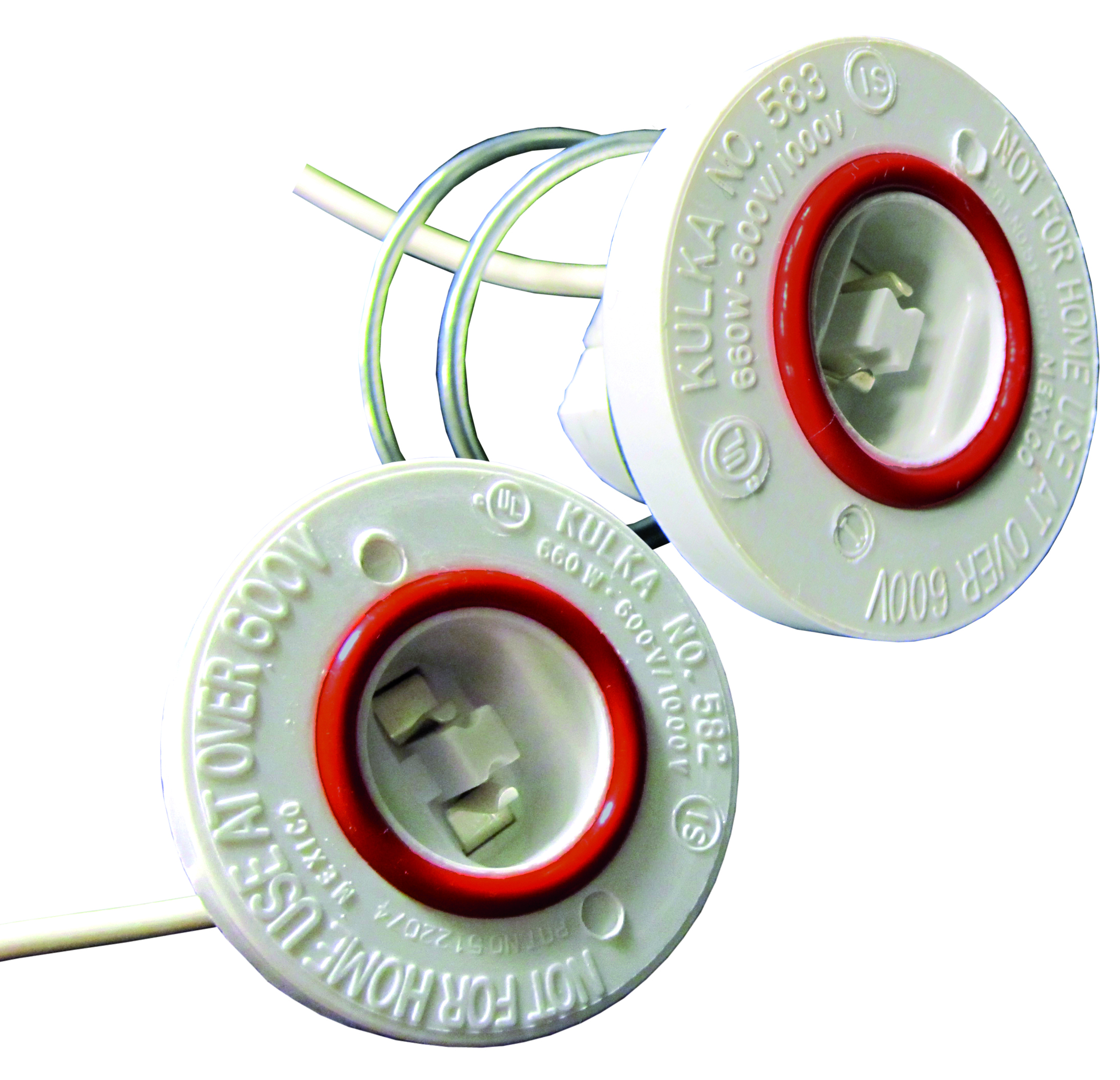 582.GDF-IS™ & 583.GDF-IS™ Series Lampholders, for 800 and 1500mA Instant Start Lamps