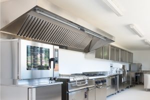 UV light food sterilization kitchen hood